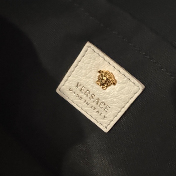 Versace rare vintage White Satchel with Gold Medusa Detail - Picture 8 of 11